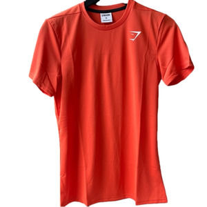Gymshark Slim Fit Lightweight Sweat-Wicking Crew Neck Arrival T-Shirt Orange